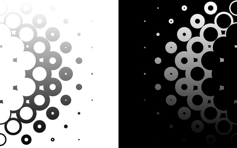Abstract Circle Pattern — Black
