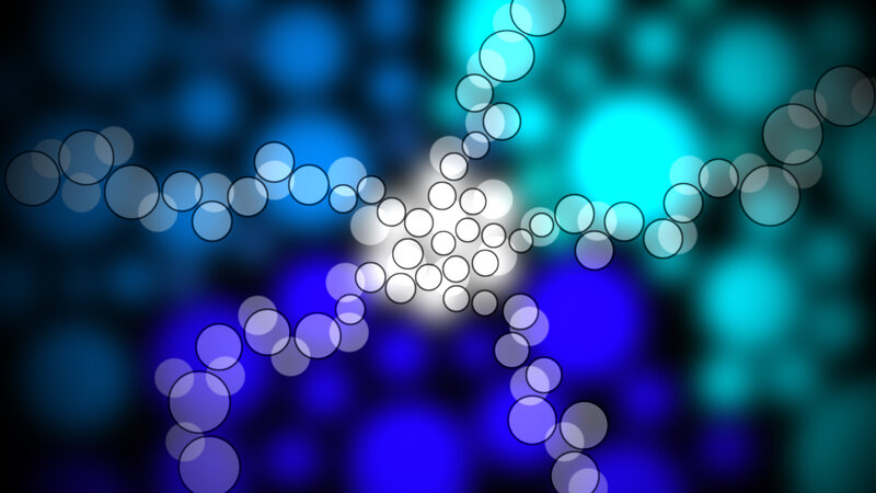 Abstract Circle Pattern — Blue, Calm
