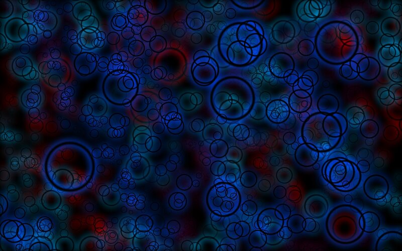 Abstract Circle Pattern — Blue, Dark