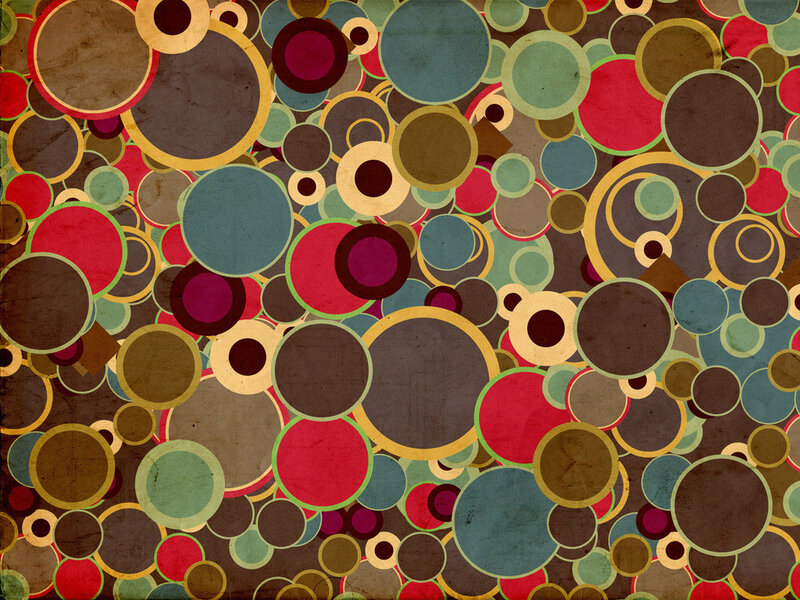 Abstract Circle Pattern — Brown, Busy, Circles, Dots