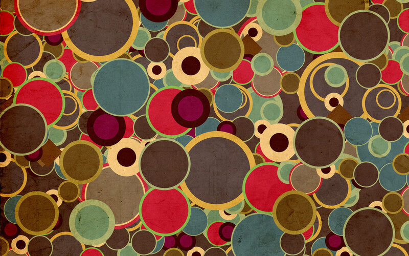 Abstract Circle Pattern — Brown, Busy, Circles, Overlapping