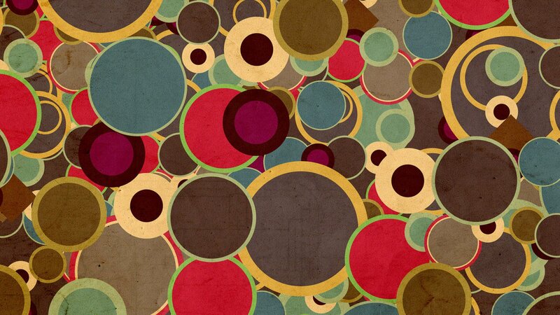 Abstract Circle Pattern — Brown, Calm