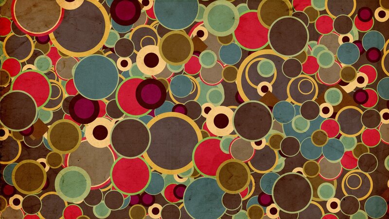 Abstract Circle Pattern — Brown