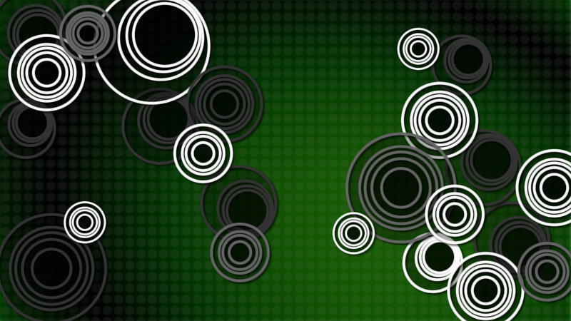 Abstract Circle Pattern — Green, Dynamic