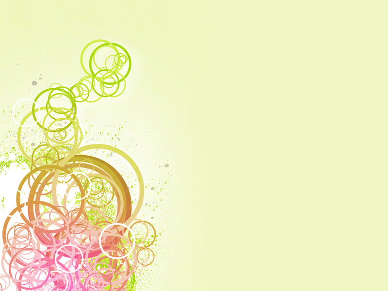 Abstract Circle Pattern — Green, Playful