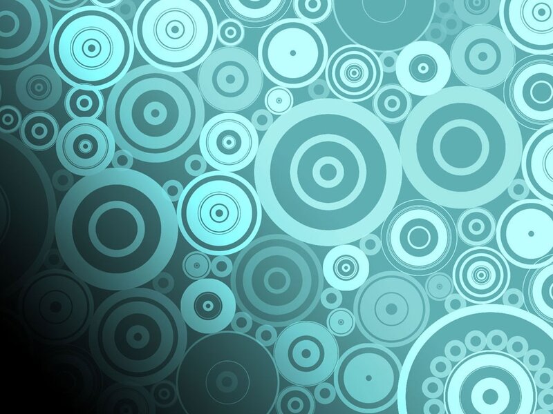 Abstract Circle Pattern — Teal, Calm