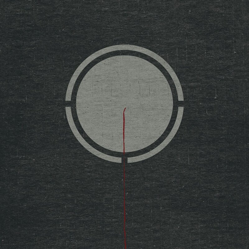 abstract circle with red line