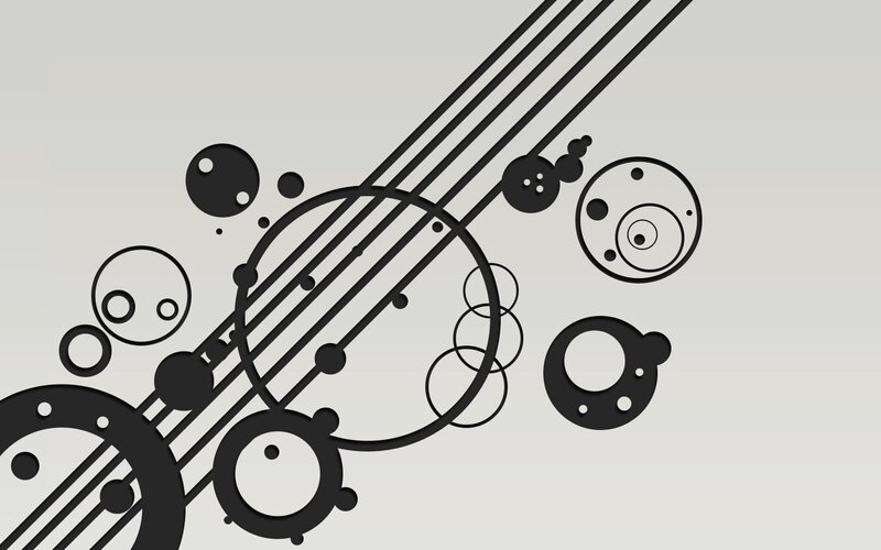 abstract circles and lines design