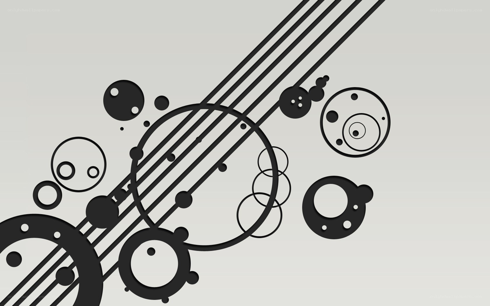 abstract circles and lines design