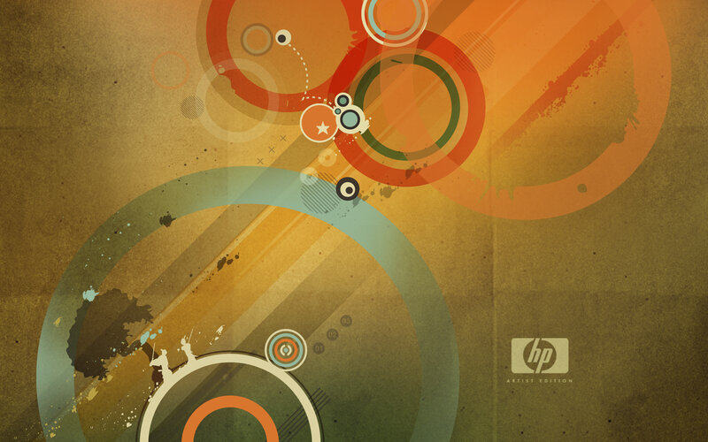 abstract circles artwork