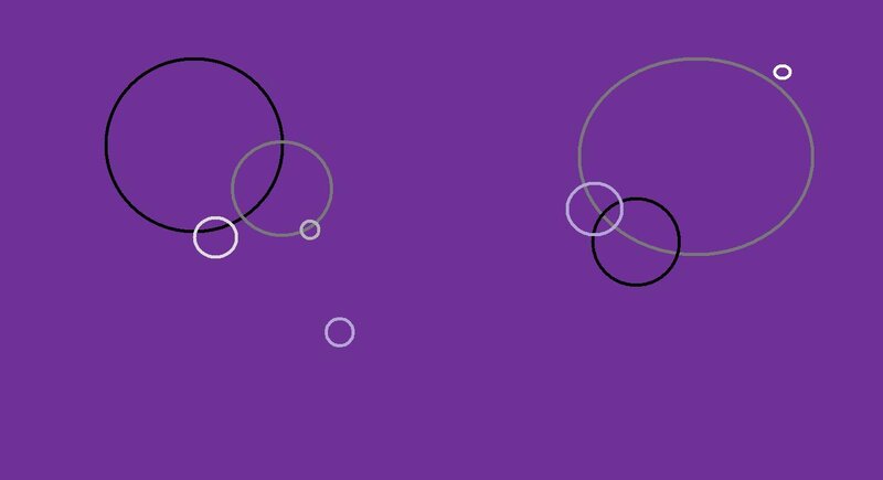 abstract circles on purple