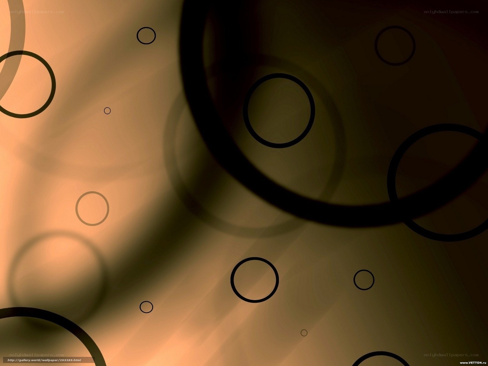 Abstract circles on warm background