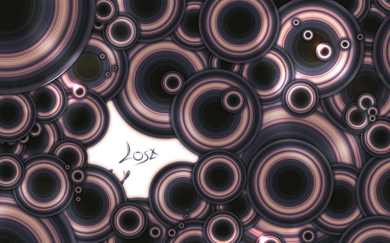 abstract circles with text