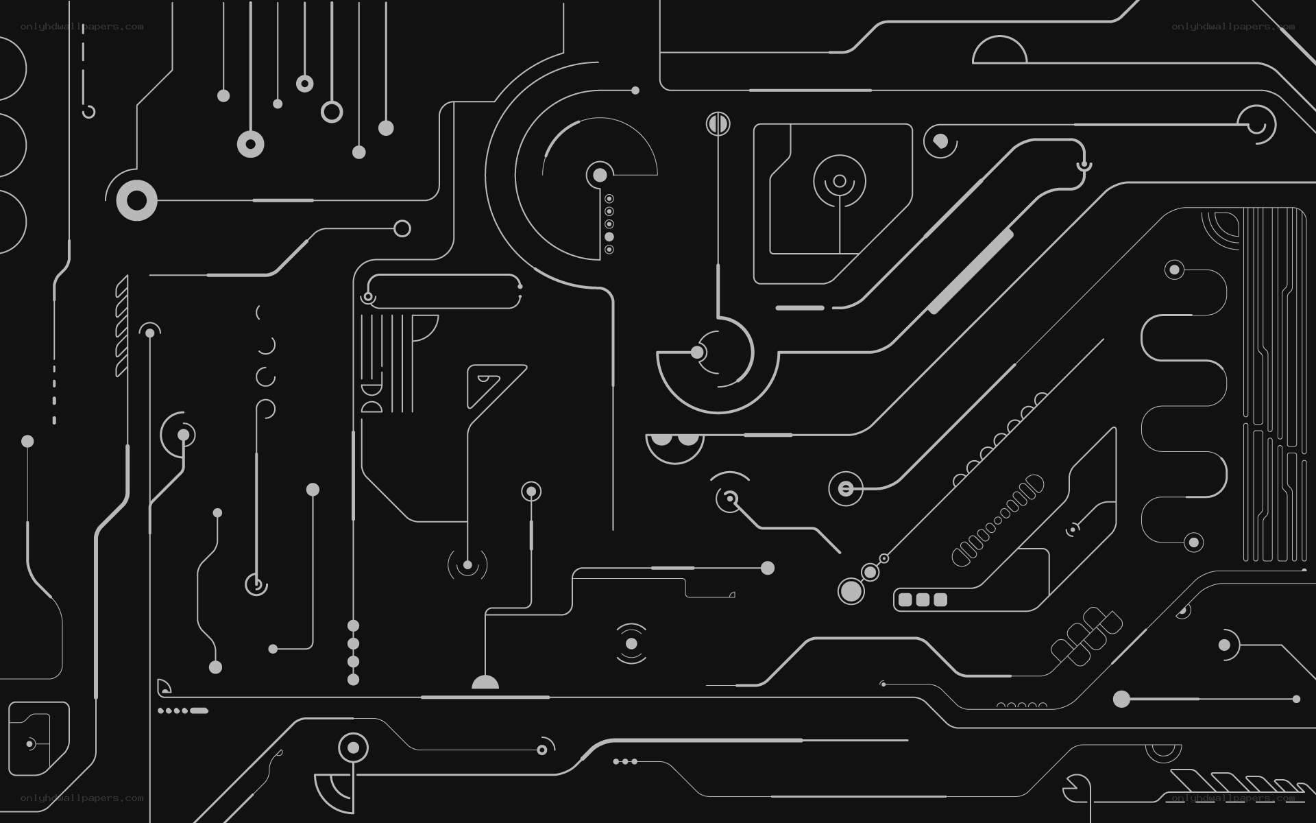 abstract circuit board design
