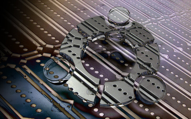 abstract circuit board design