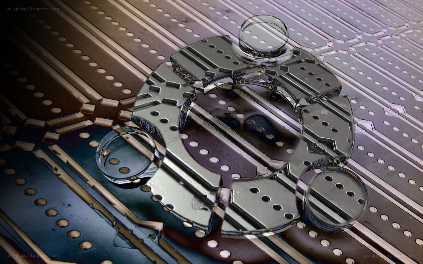 abstract circuit board design