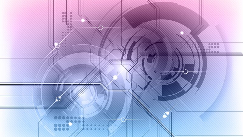Abstract Circuit Design — Purple, Futuristic