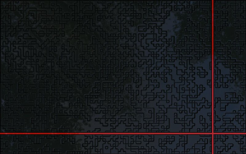 Abstract Circuit Pattern — Black, Dark