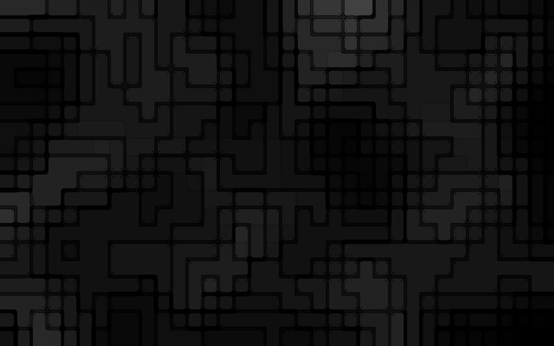 Abstract Circuit Pattern — Black