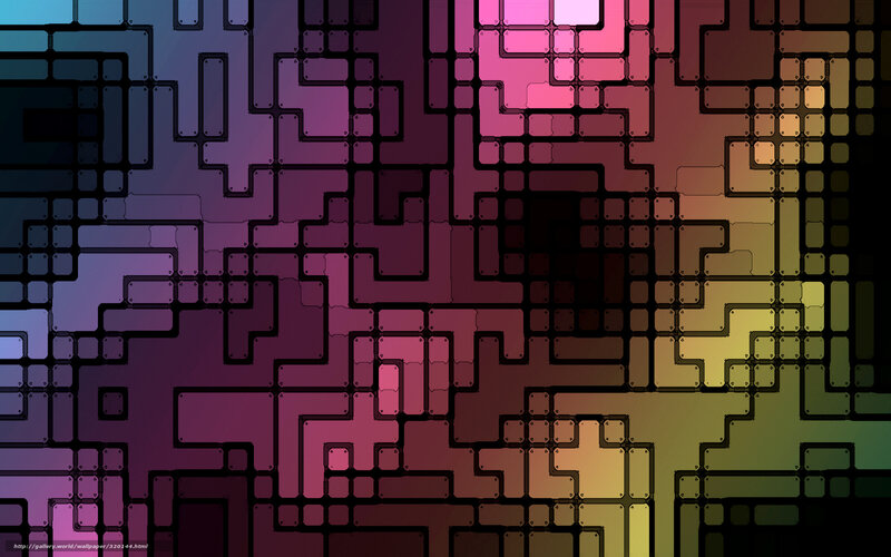 Abstract Circuit Pattern — Purple
