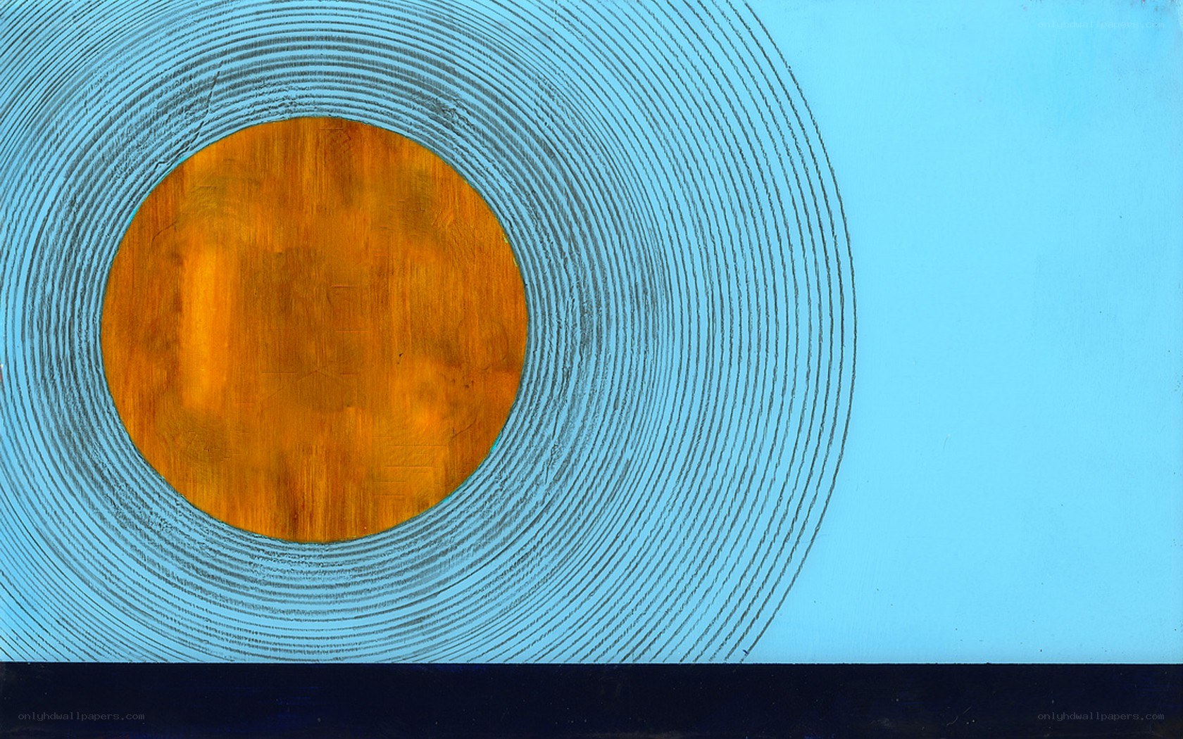 Abstract circular artwork