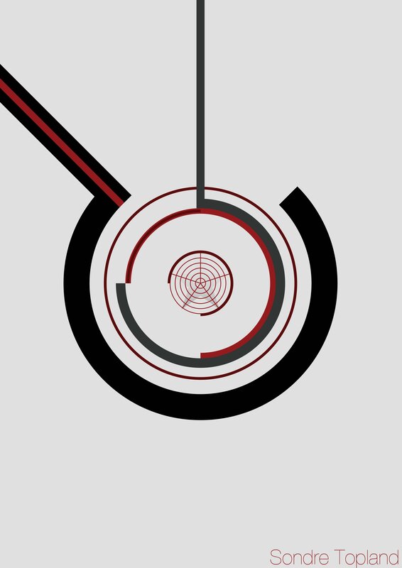 Abstract Circular Design — Black, Calm