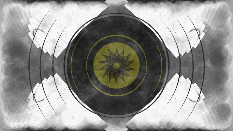 Abstract Circular Design — Black, Mysterious