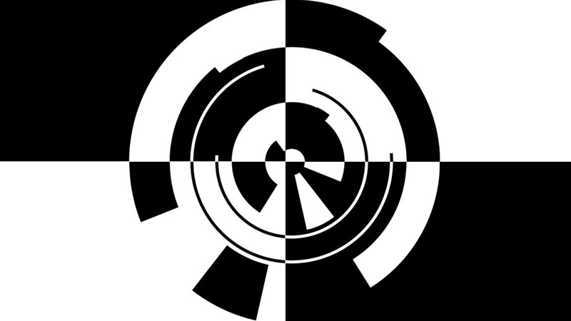 Abstract Circular Design — Black, Neutral