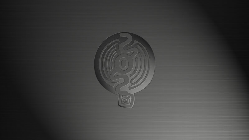 abstract circular design on dark background