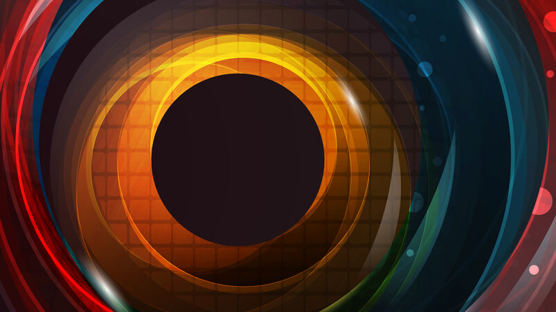 Abstract Circular Design — Orange, Dynamic