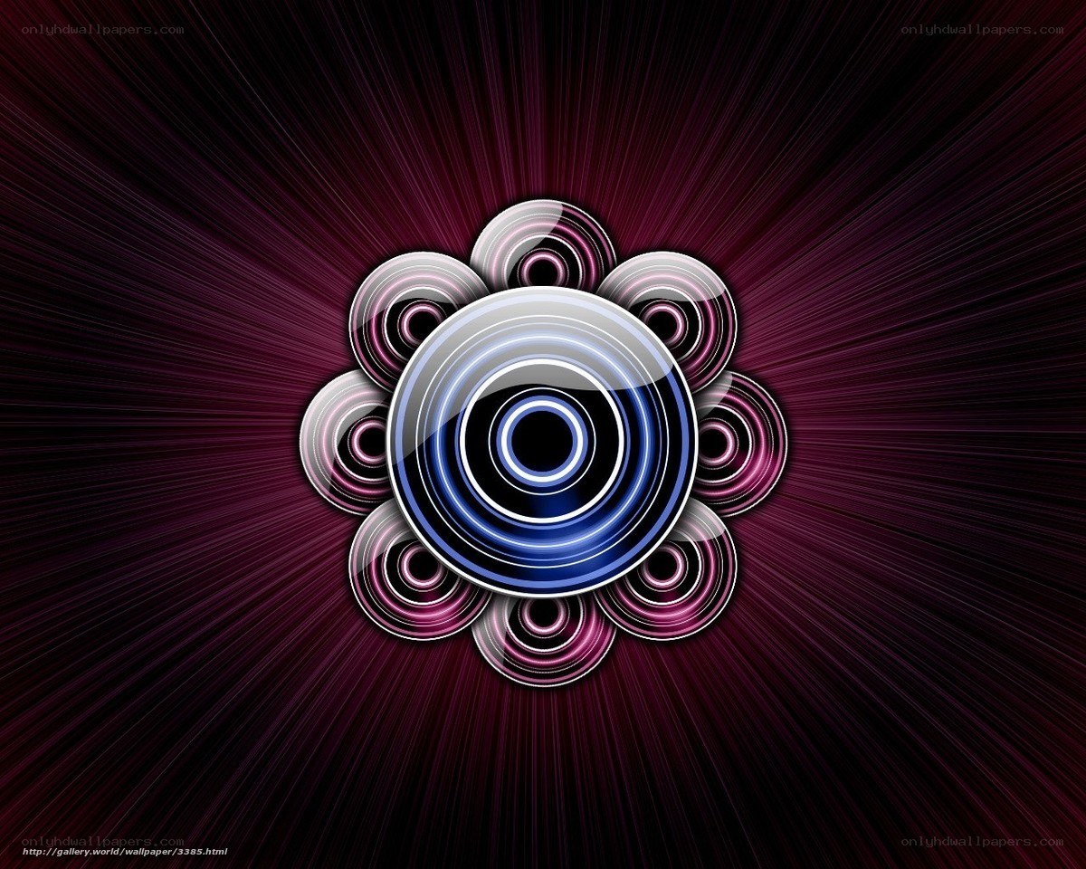 Abstract circular design wallpaper