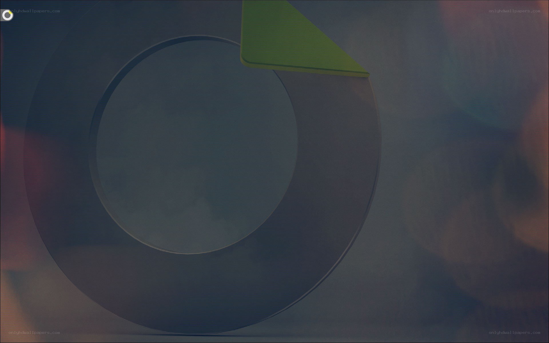 abstract circular design with green element