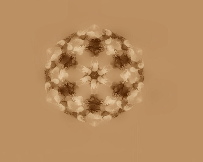 abstract circular fractal pattern