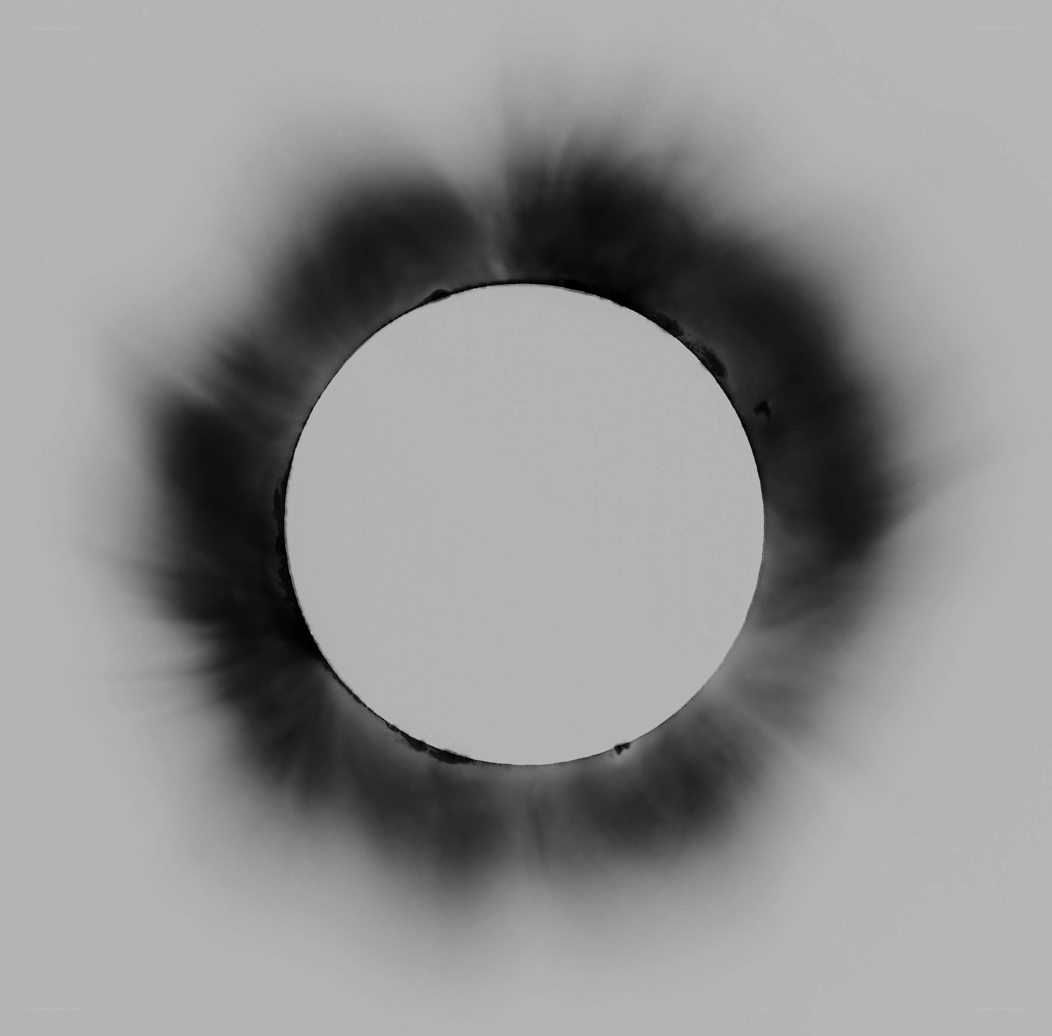 abstract circular ink blot
