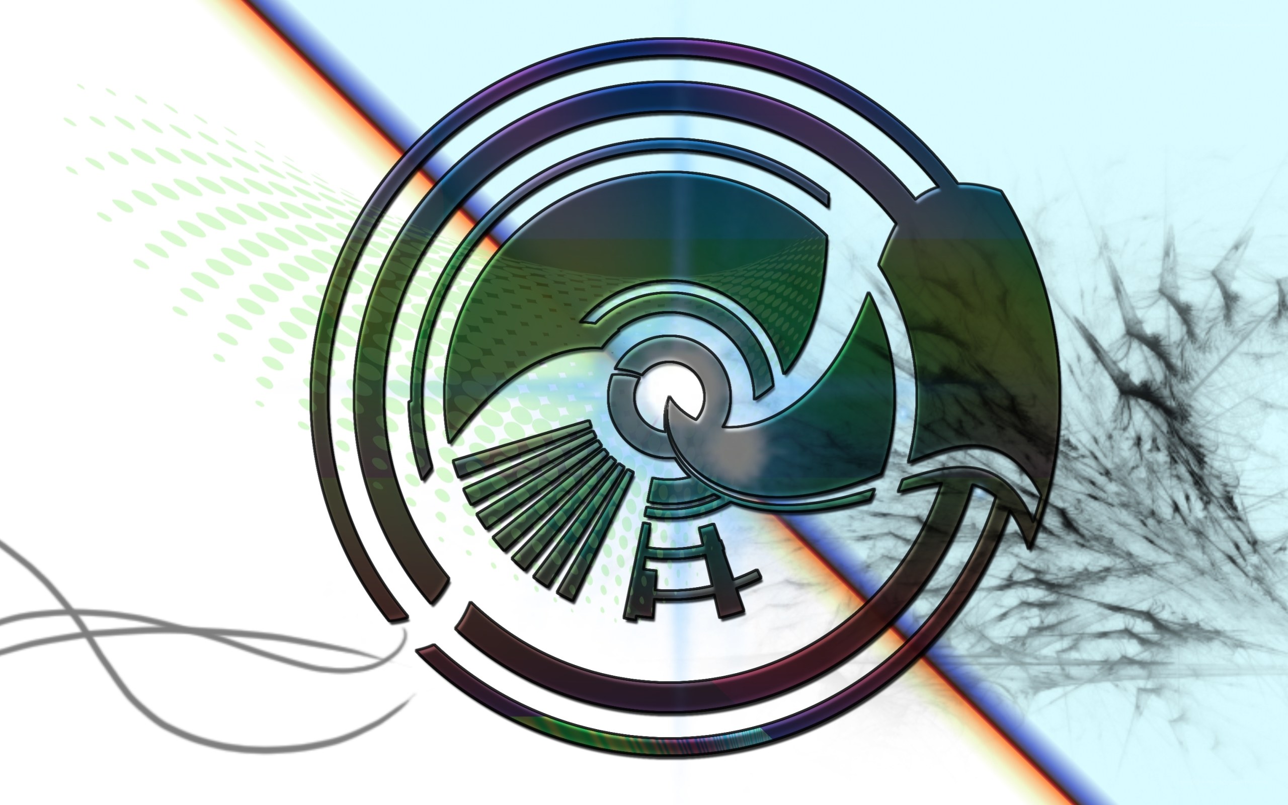abstract circular logo design