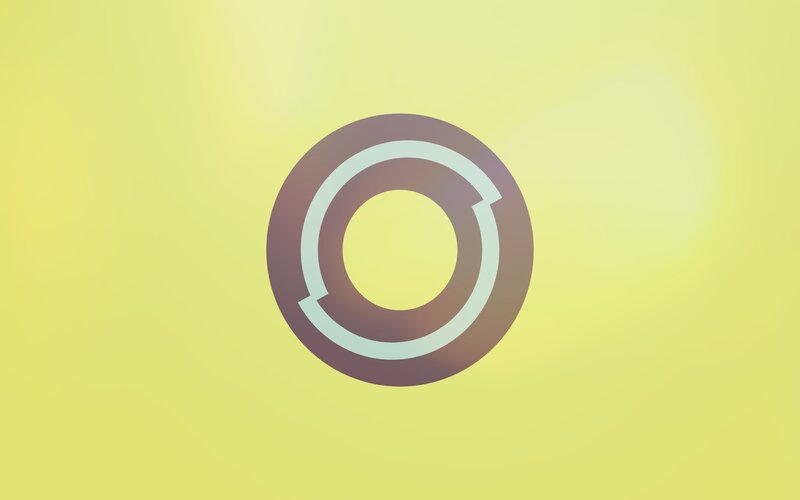 Abstract Circular Logo — Yellow