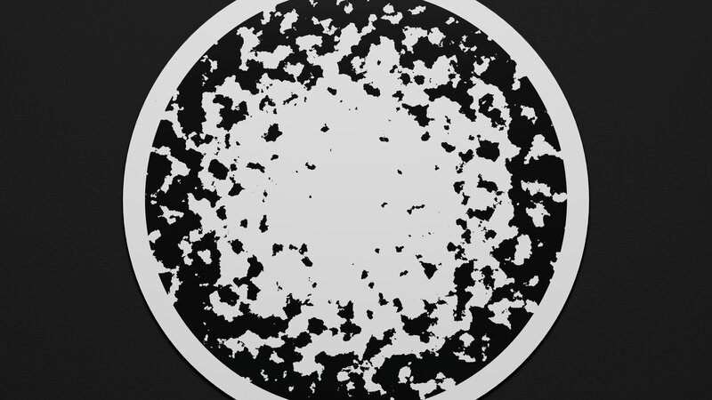 Abstract Circular Pattern — Black, Neutral