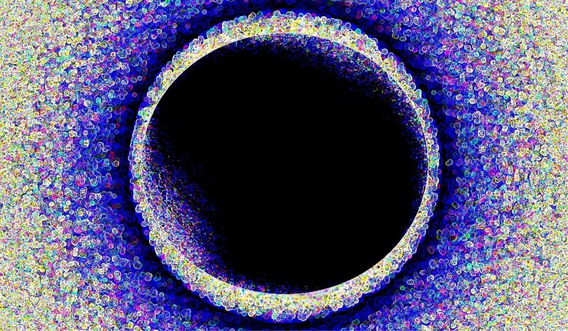 Abstract Circular Pattern — Blue