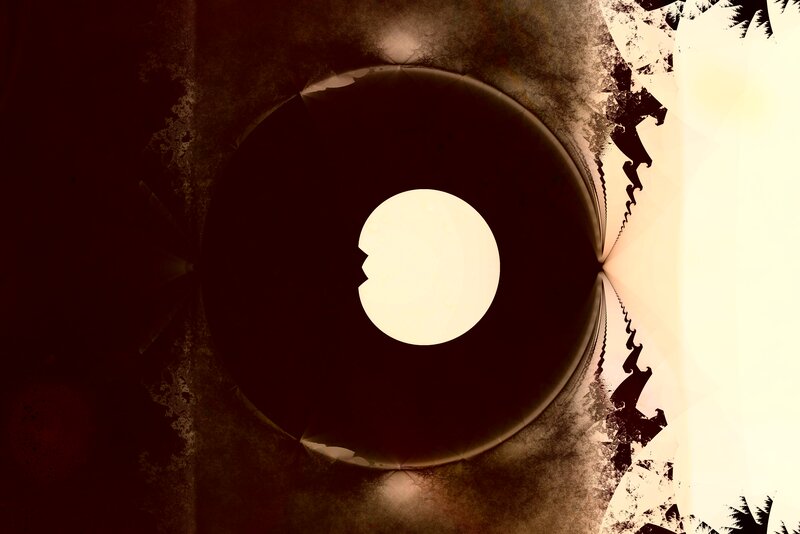 Abstract Circular Pattern — Brown, Dramatic