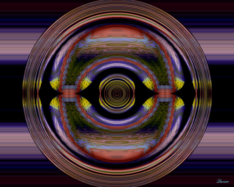 Abstract Circular Pattern — Purple, Hypnotic