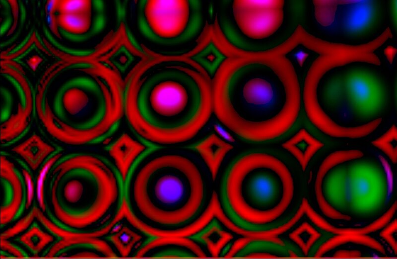 Abstract Circular Pattern — Red