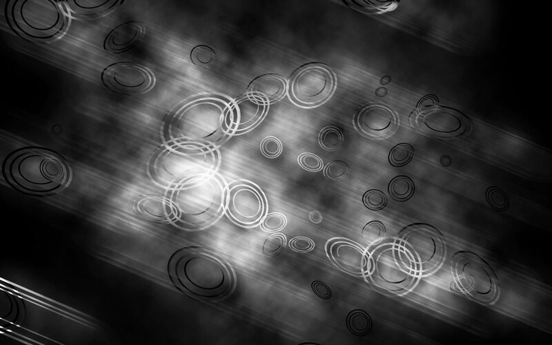 Abstract Circular Patterns — Black, Dynamic, Circles