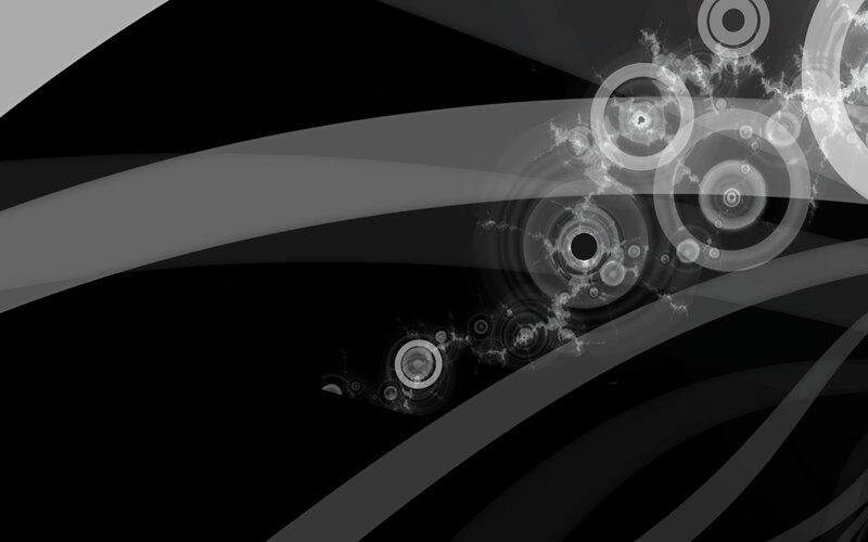 Abstract Circular Patterns — Black, Dynamic