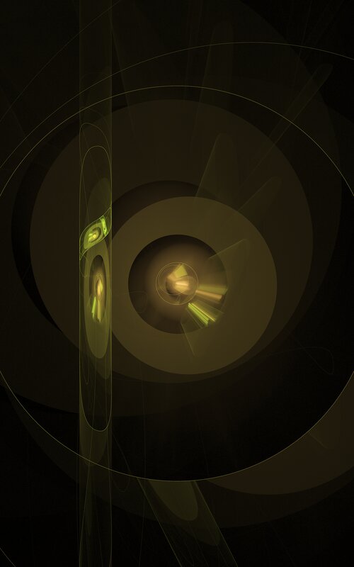 Abstract Circular Patterns — Black, Mysterious