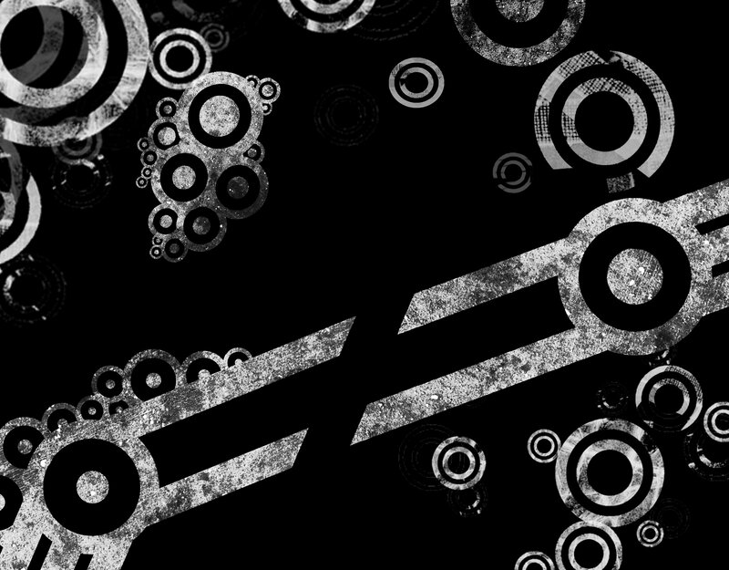 Abstract Circular Patterns — Black