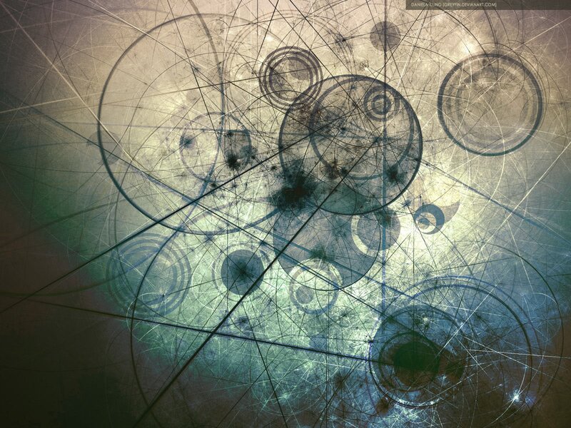 Abstract Circular Patterns — Blue