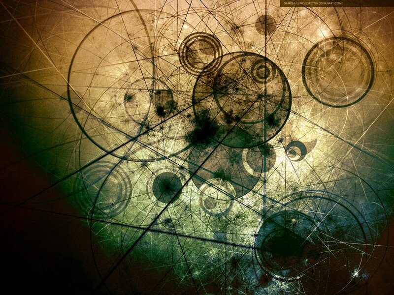 Abstract Circular Patterns — Brown, Mysterious