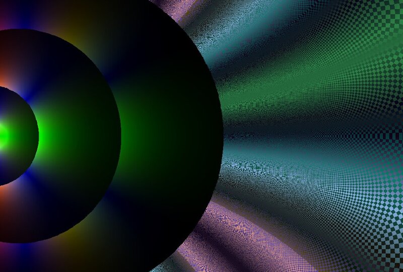 Abstract Circular Patterns — Green, Hypnotic