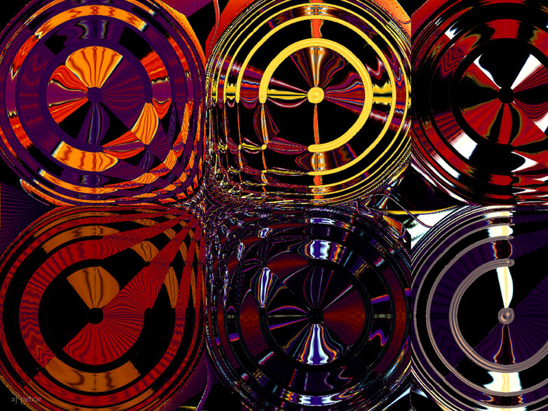 Abstract Circular Patterns — Purple