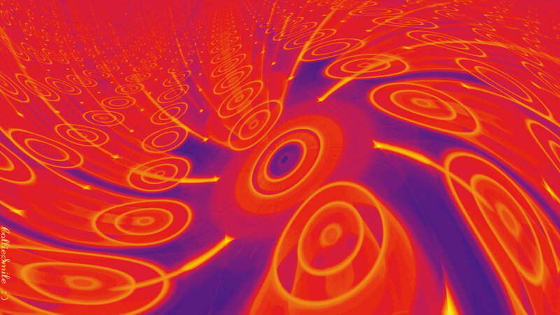 Abstract Circular Patterns — Red